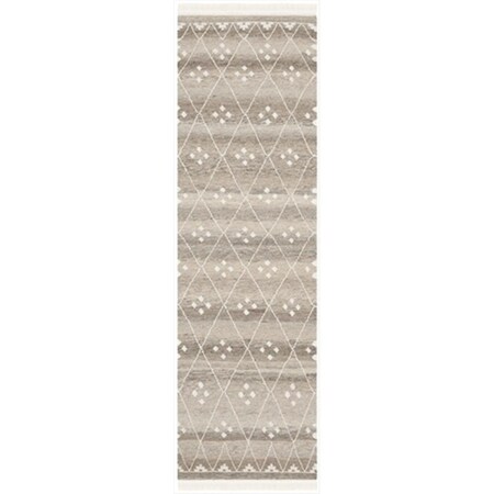 Safavieh 2 ft. 3 in. x 8 ft. Casual Natural Kilim Natural and Ivory Runner Rug NKM316B-28